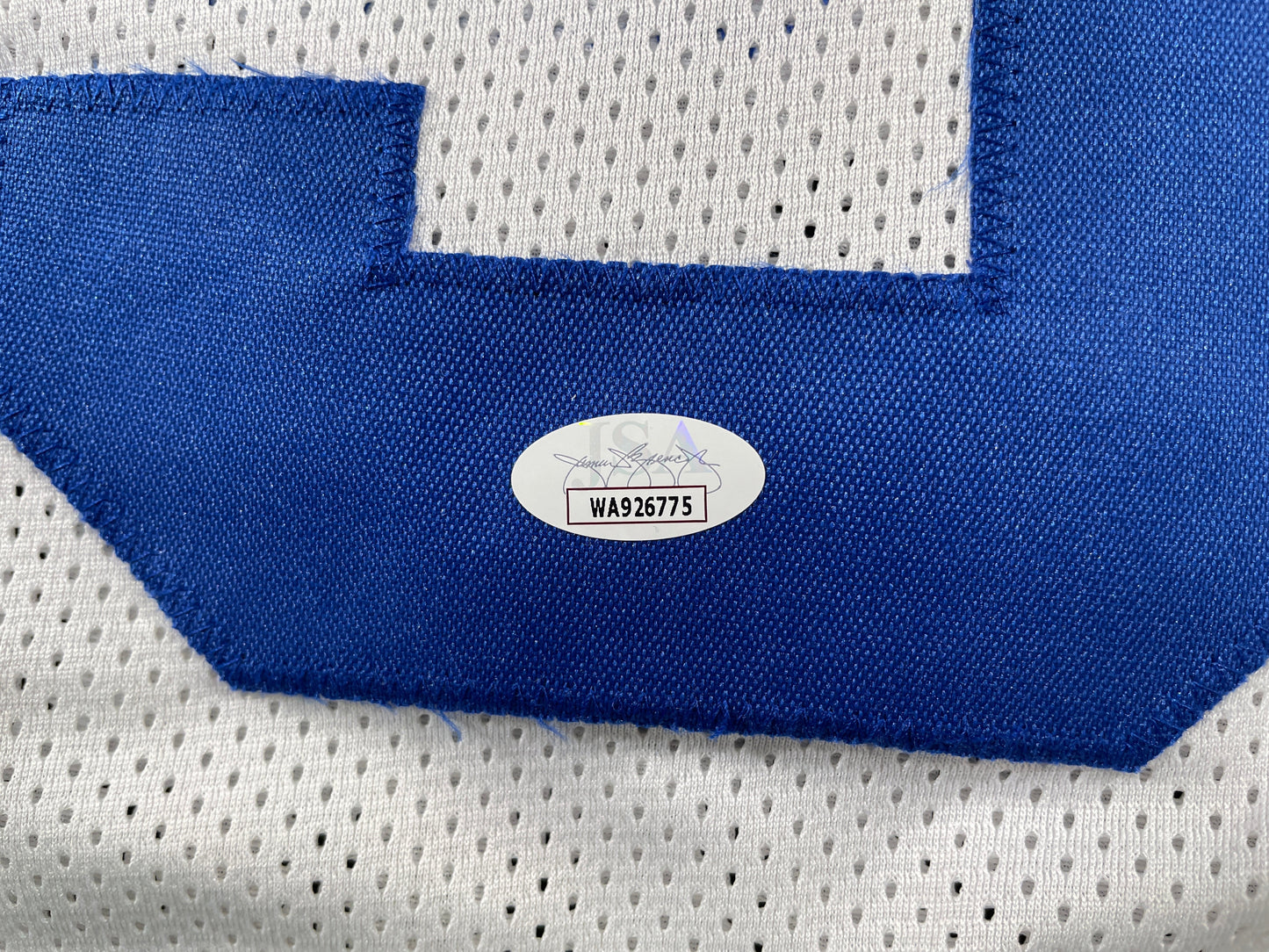 TONY DORSETT DALLAS COWBOYS SIGNED HOME STAT JERSEY Pitt Panthers JSA
