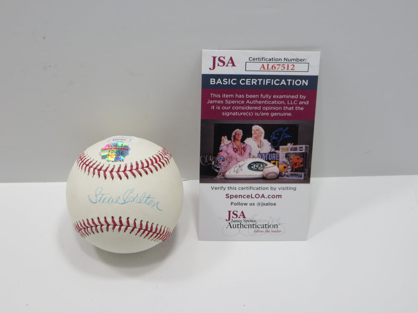 STEVE CARLTON SIGNED Rawlings Official League BASEBALL PHILLIES JSA COA