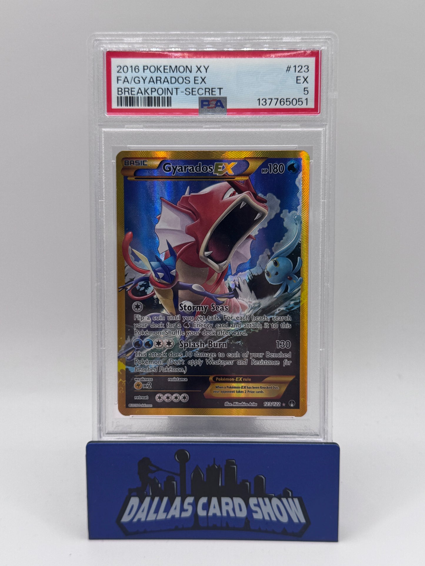 2016 Pokemon - Gyarados EX (Secret) - 123/122 BreakPOINT PSA 5