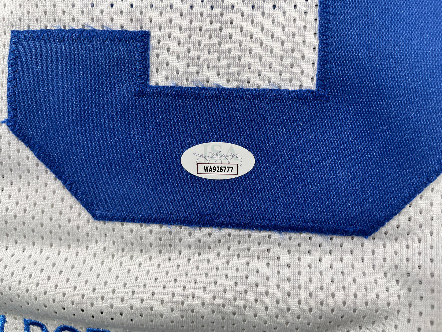 TONY DORSETT DALLAS COWBOYS SIGNED HOME STAT JERSEY Pitt Panthers JSA