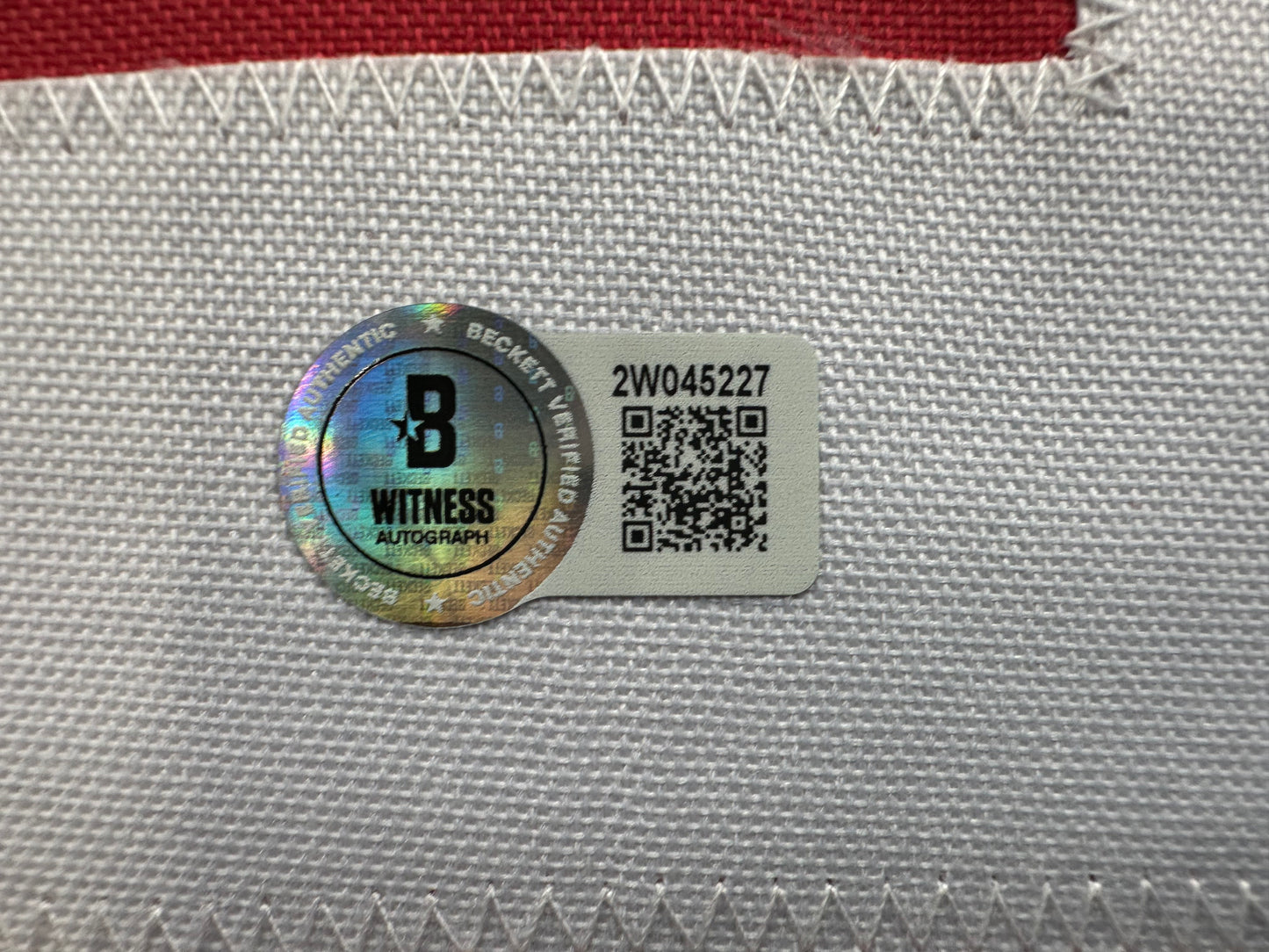 MICHAEL CRABTREE SIGNED RED AND BLACK JERSEY Texas Tech Raiders XL BAS