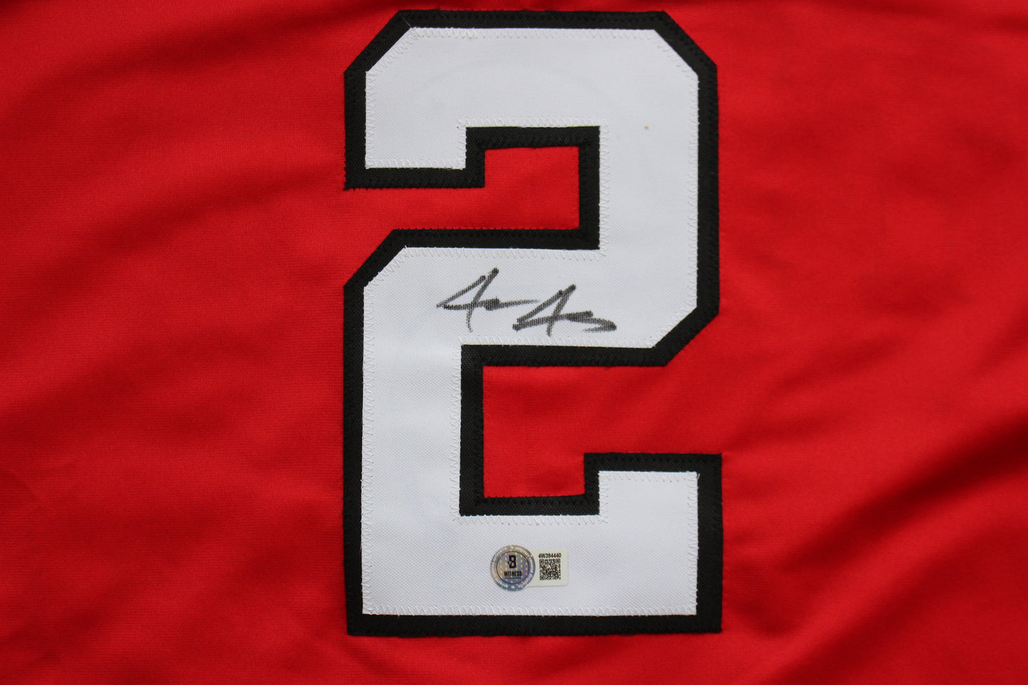 JACE JUNG TEXAS TECH RED RAIDERS SIGNED JERSEY Tigers BAS COA