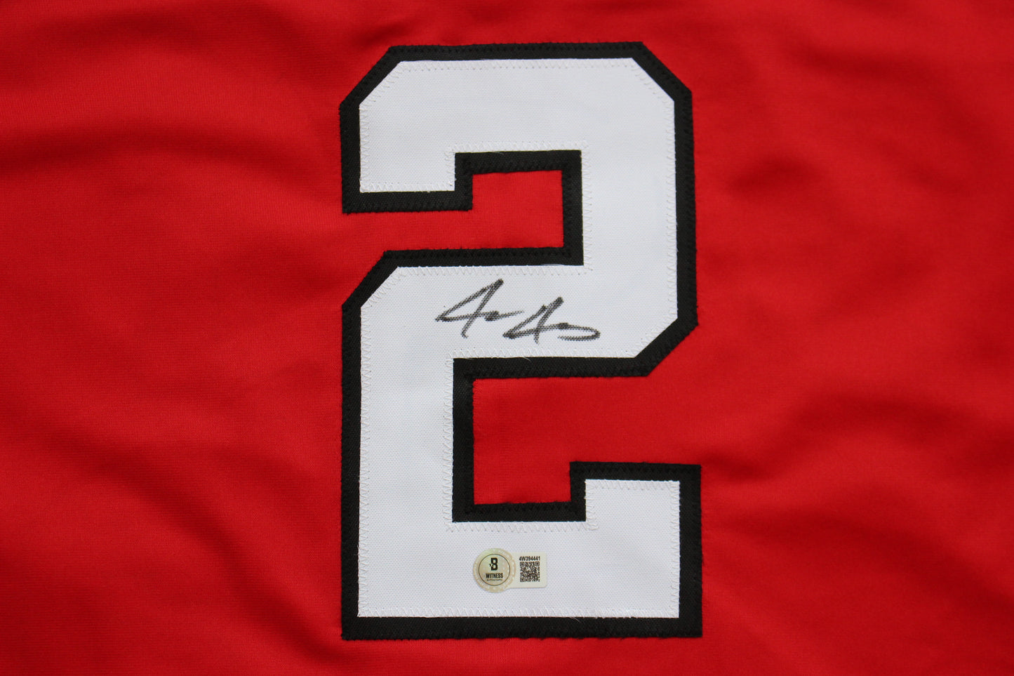 JACE JUNG TEXAS TECH RED RAIDERS SIGNED JERSEY Tigers BAS COA