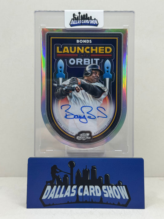 2025 Topps Chrome Cosmic Barry Bonds Launched Into orbit Variation Autograph