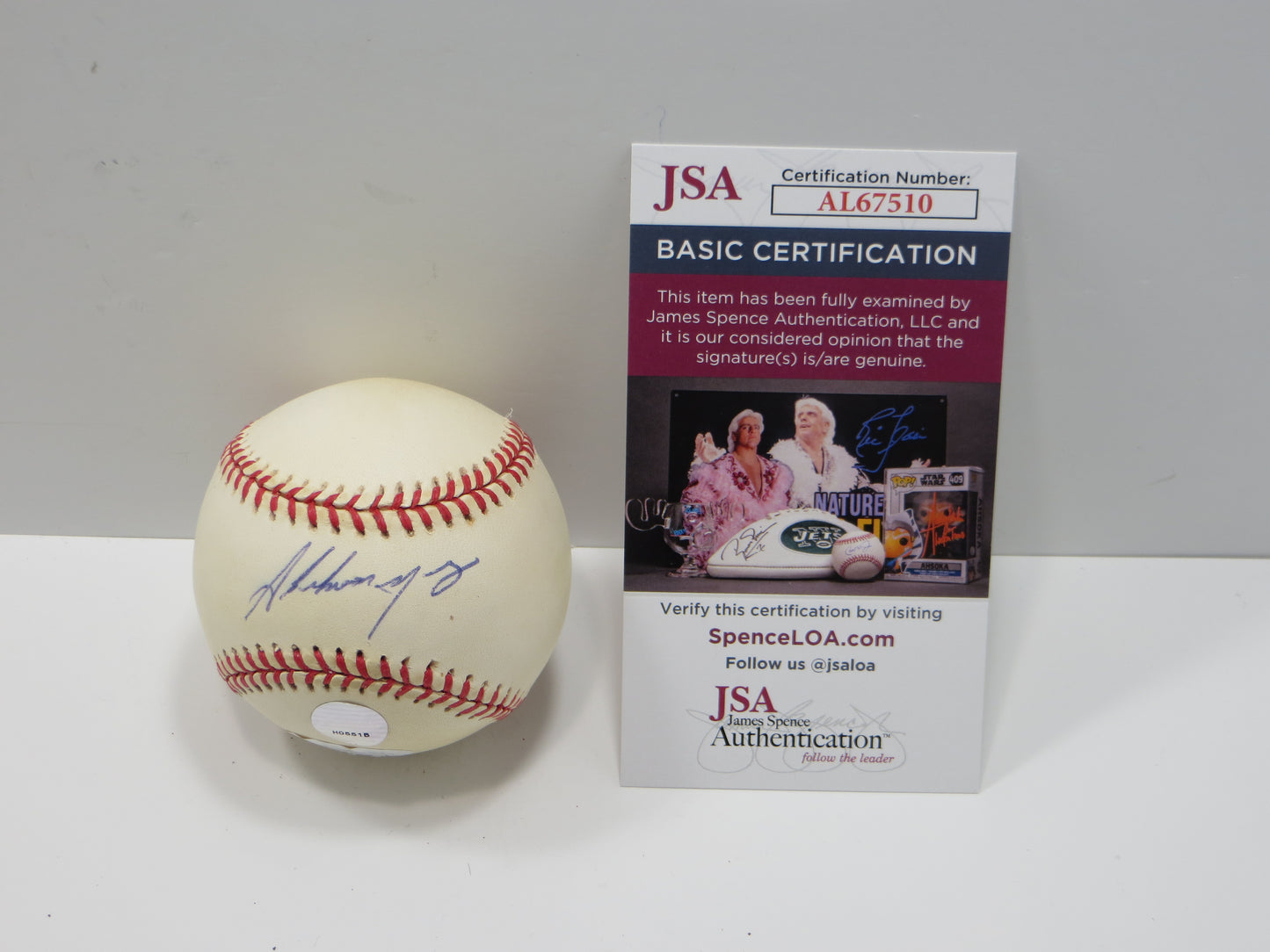 ABRAHAM NUNEZ SIGNED Rawlings ONL BASEBALL Cardinals Mets Pirates Phillies JSA COA