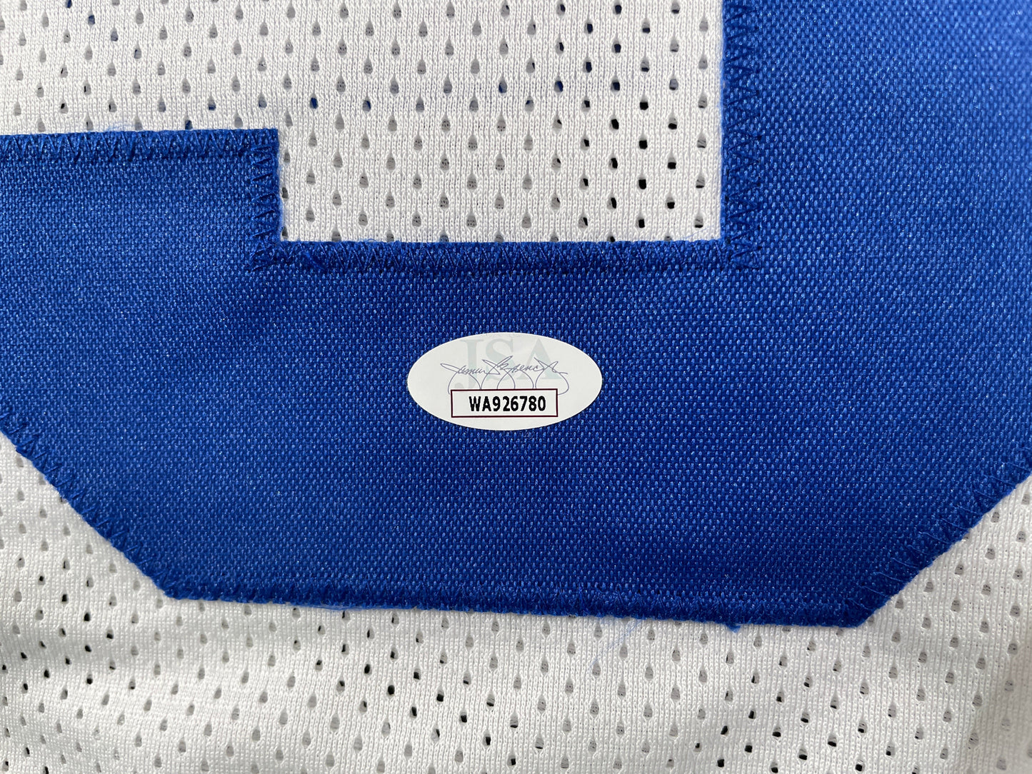 TONY DORSETT DALLAS COWBOYS SIGNED HOME STAT JERSEY Pitt Panthers JSA