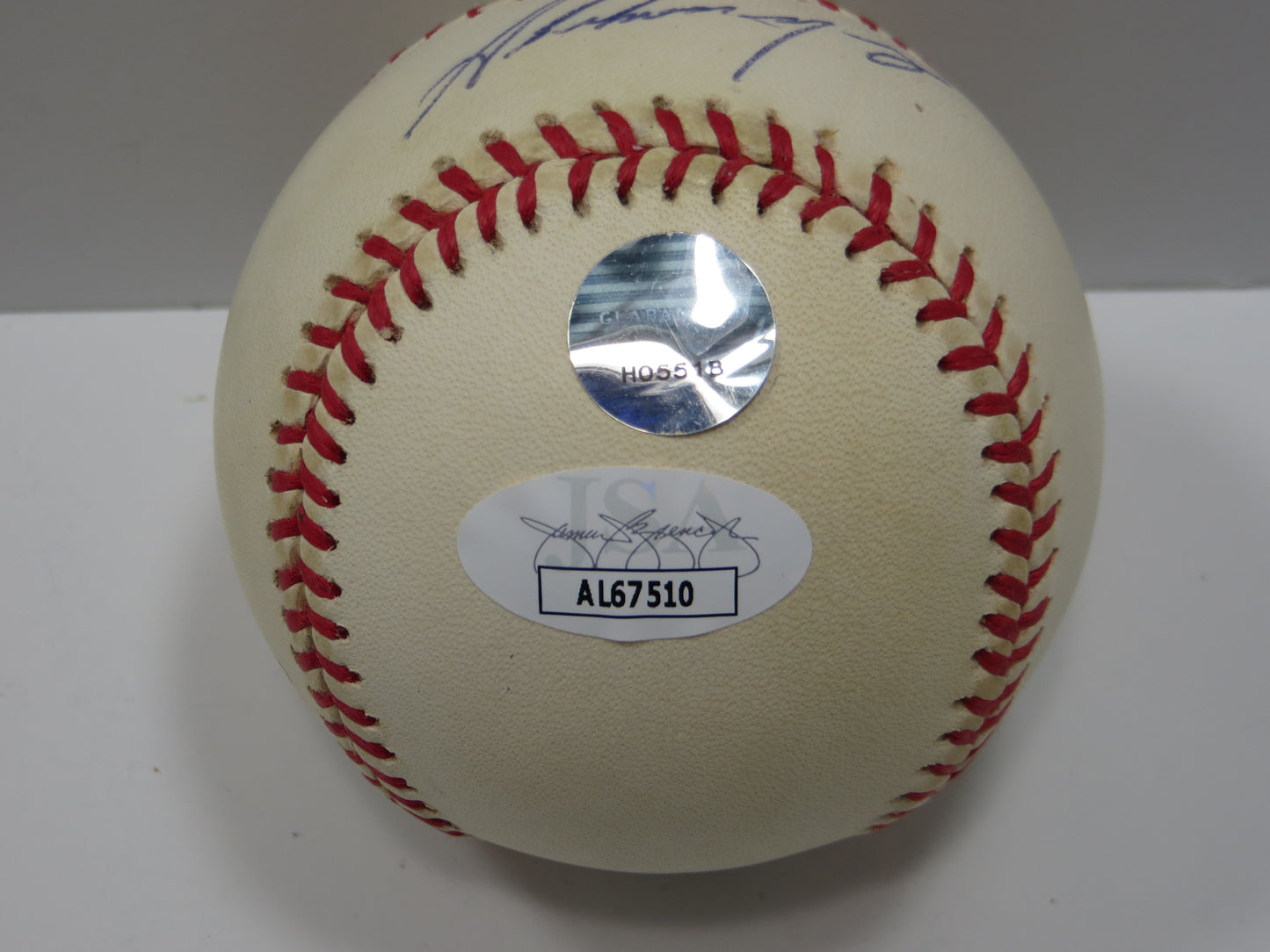 ABRAHAM NUNEZ SIGNED Rawlings ONL BASEBALL Cardinals Mets Pirates Phillies JSA COA