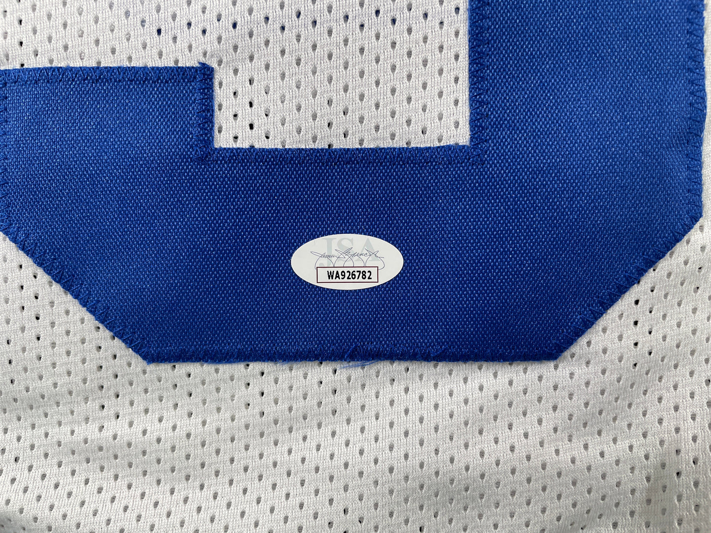 TONY DORSETT DALLAS COWBOYS SIGNED HOME STAT JERSEY Pitt Panthers JSA