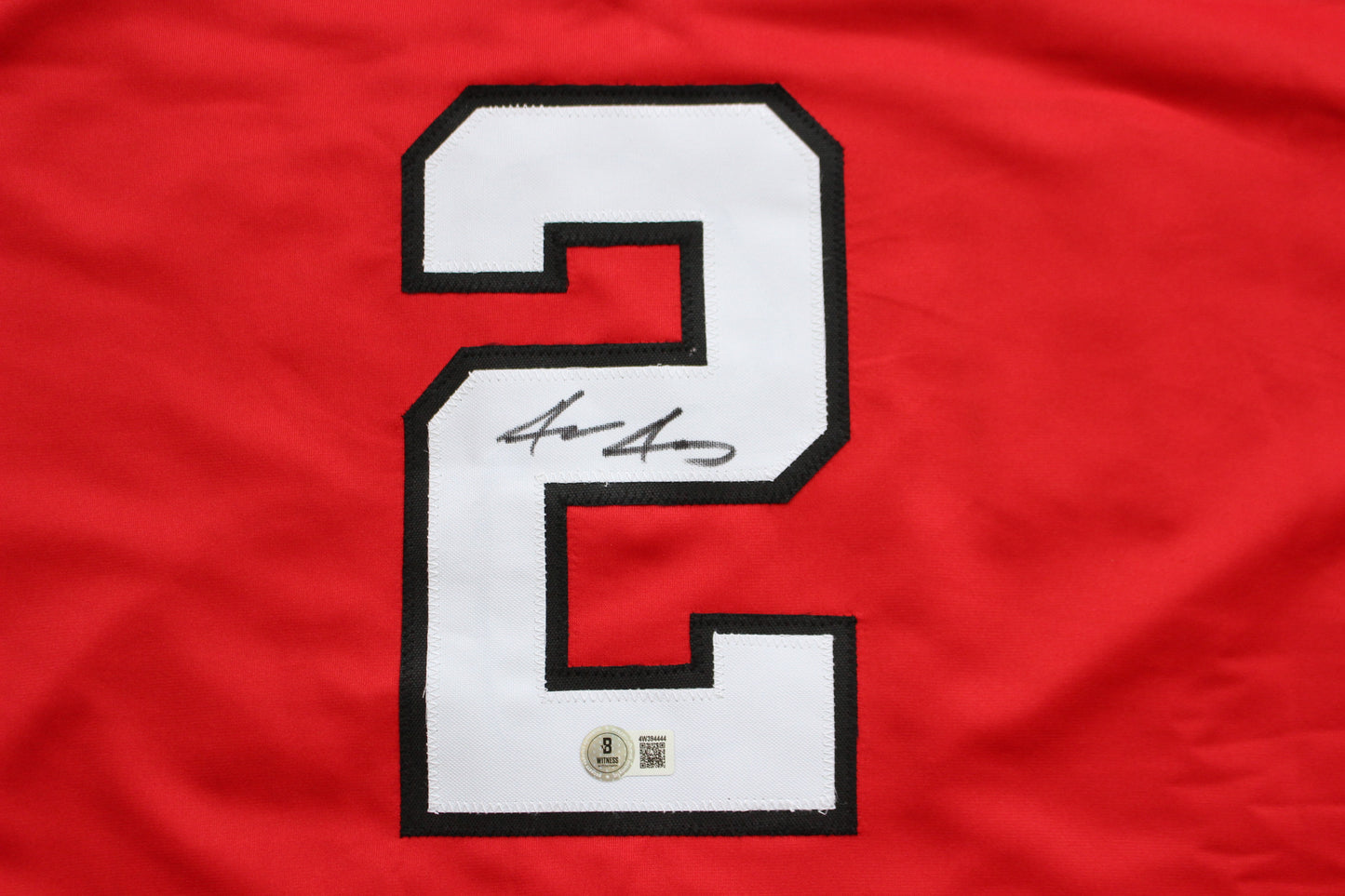 JACE JUNG TEXAS TECH RED RAIDERS SIGNED JERSEY Tigers BAS COA