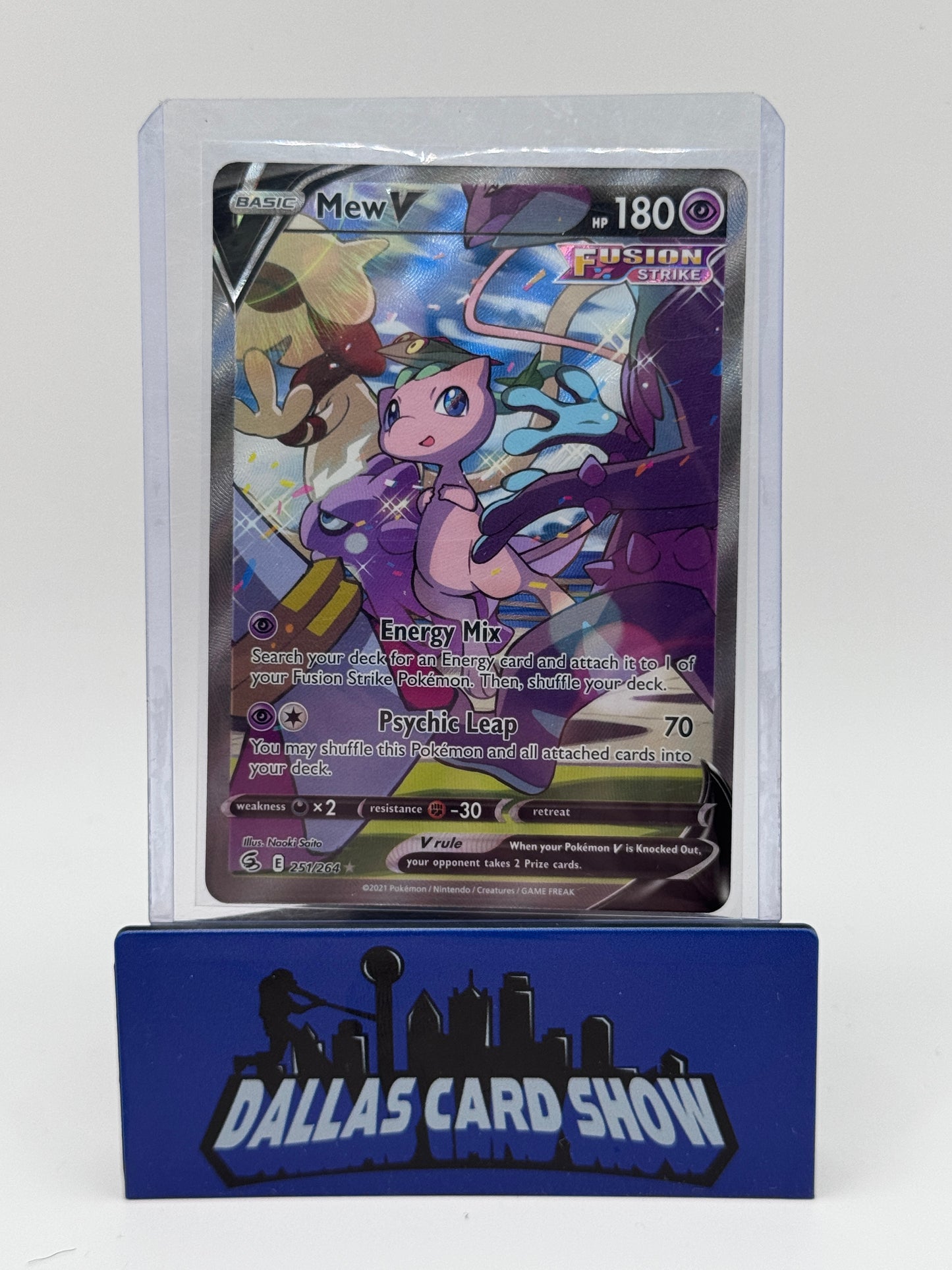 2021 Pokemon - Mew V (Alt Art) - 251/264 Fusion Strike NM