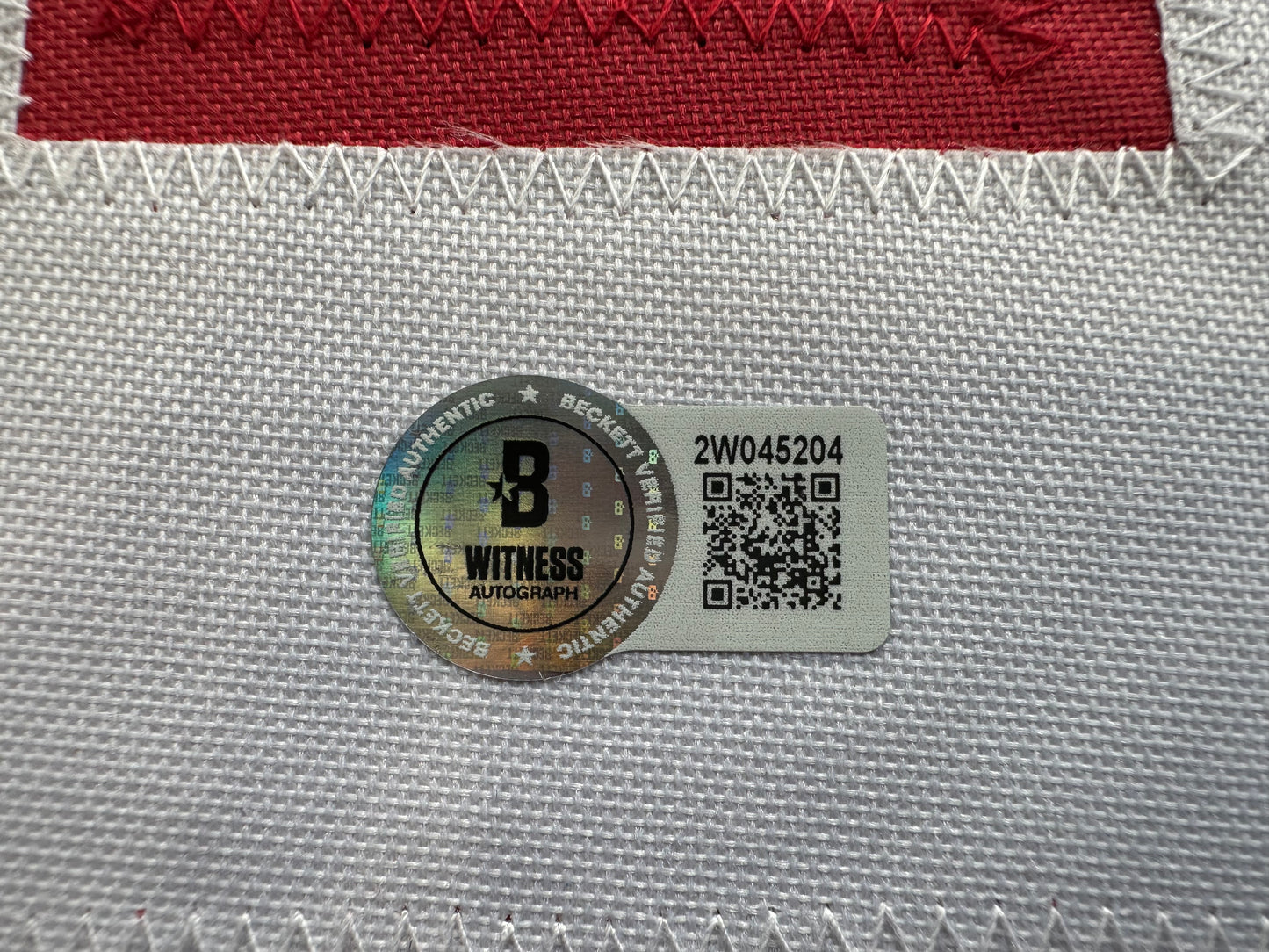 MICHAEL CRABTREE SIGNED RED AND BLACK JERSEY Texas Tech Raiders 2XL BAS