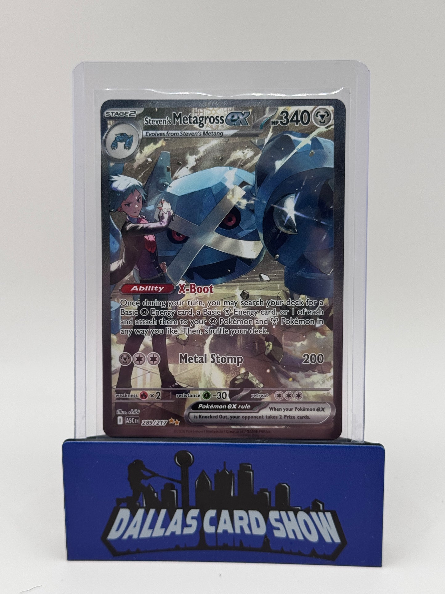 2026 Pokemon - Steven's Metagross ex (SIR) - 289/217 Ascended Heroes NM