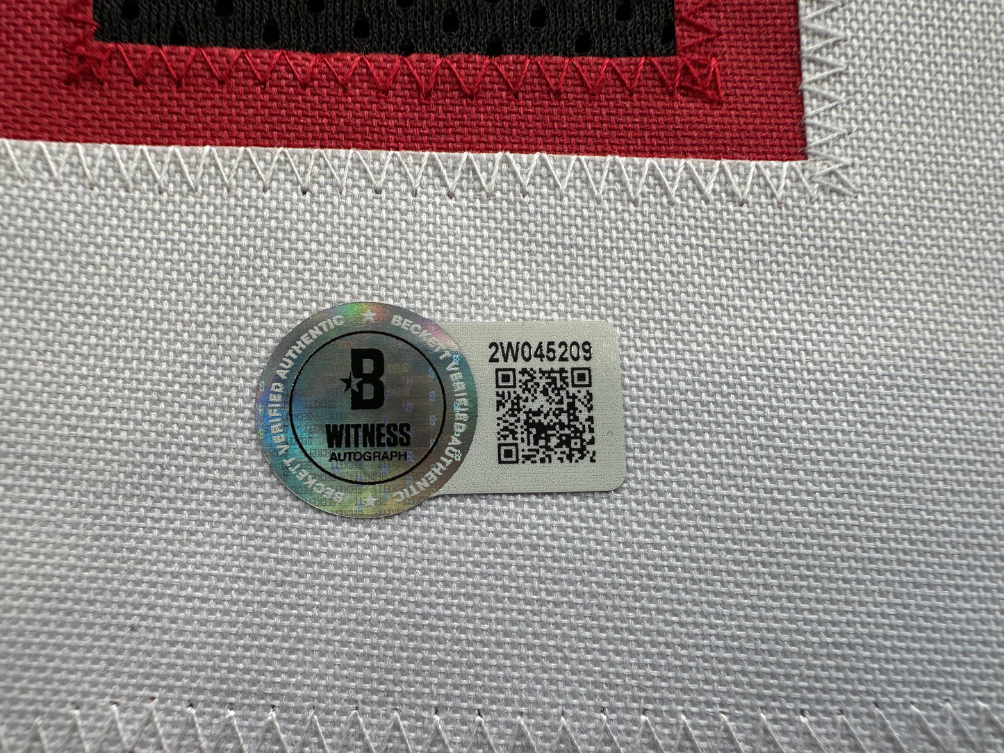 MICHAEL CRABTREE SIGNED RED AND BLACK JERSEY Texas Tech Raiders 2XL BAS