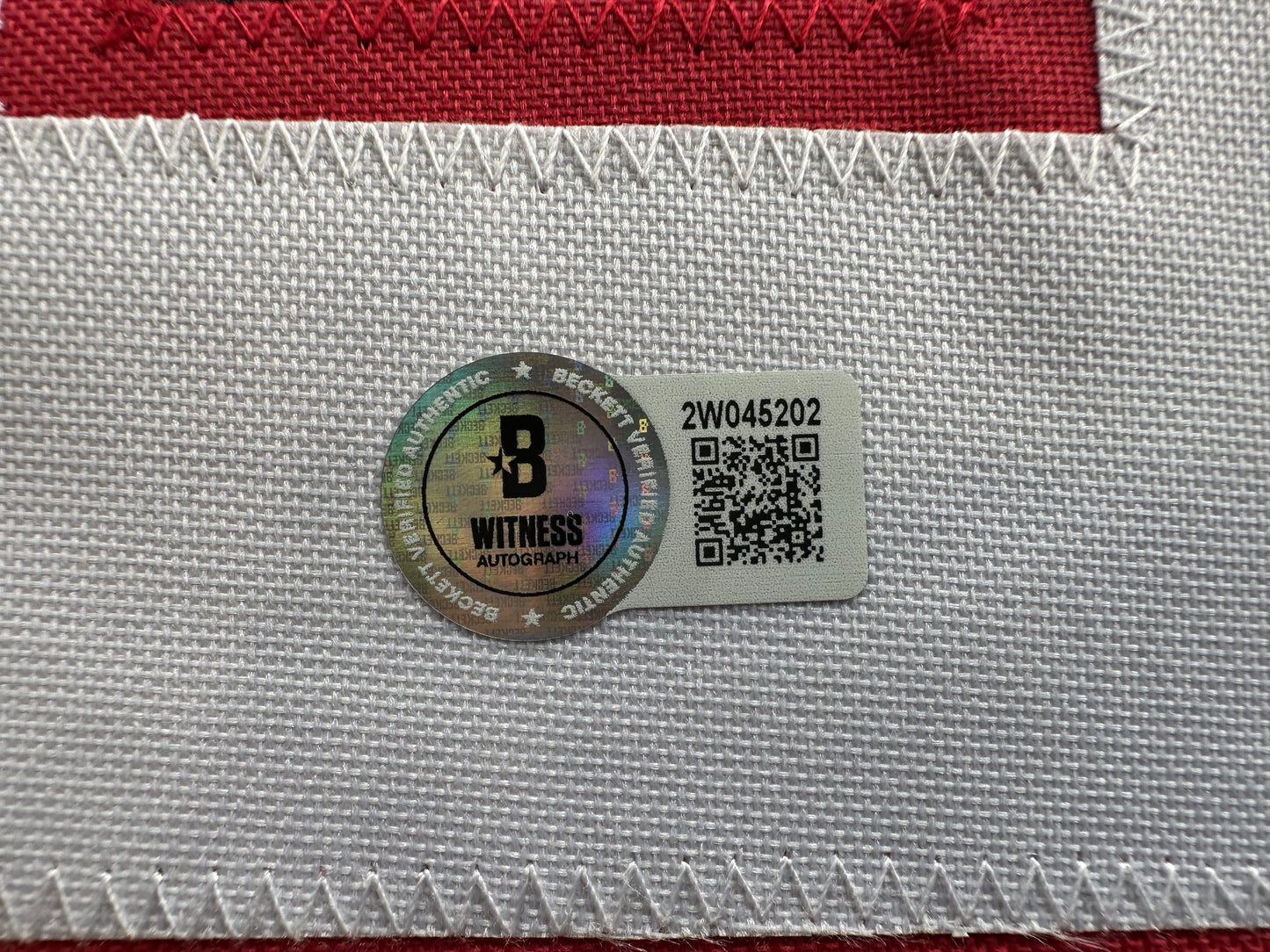 MICHAEL CRABTREE SIGNED RED AND BLACK JERSEY Texas Tech Raiders 2XL BAS