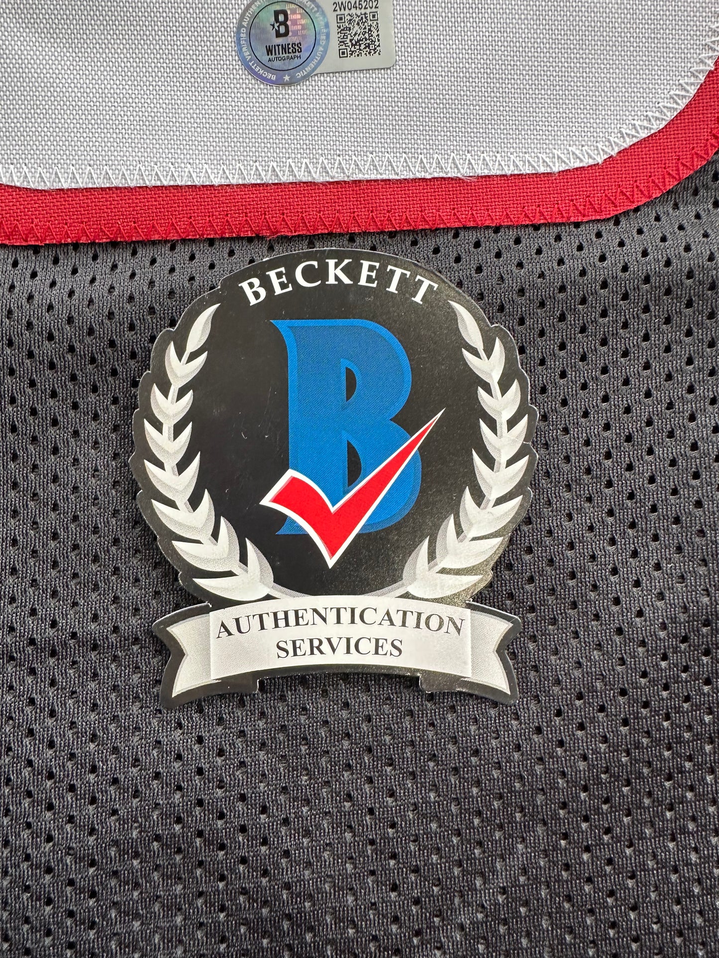 MICHAEL CRABTREE SIGNED RED AND BLACK JERSEY Texas Tech Raiders 2XL BAS