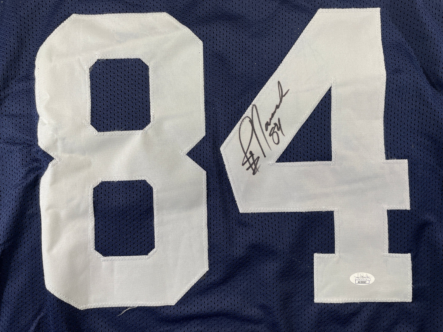 JAY NOVACEK DALLAS COWBOYS SIGNED THANKSGIVING JERSEY Wyoming JSA COA