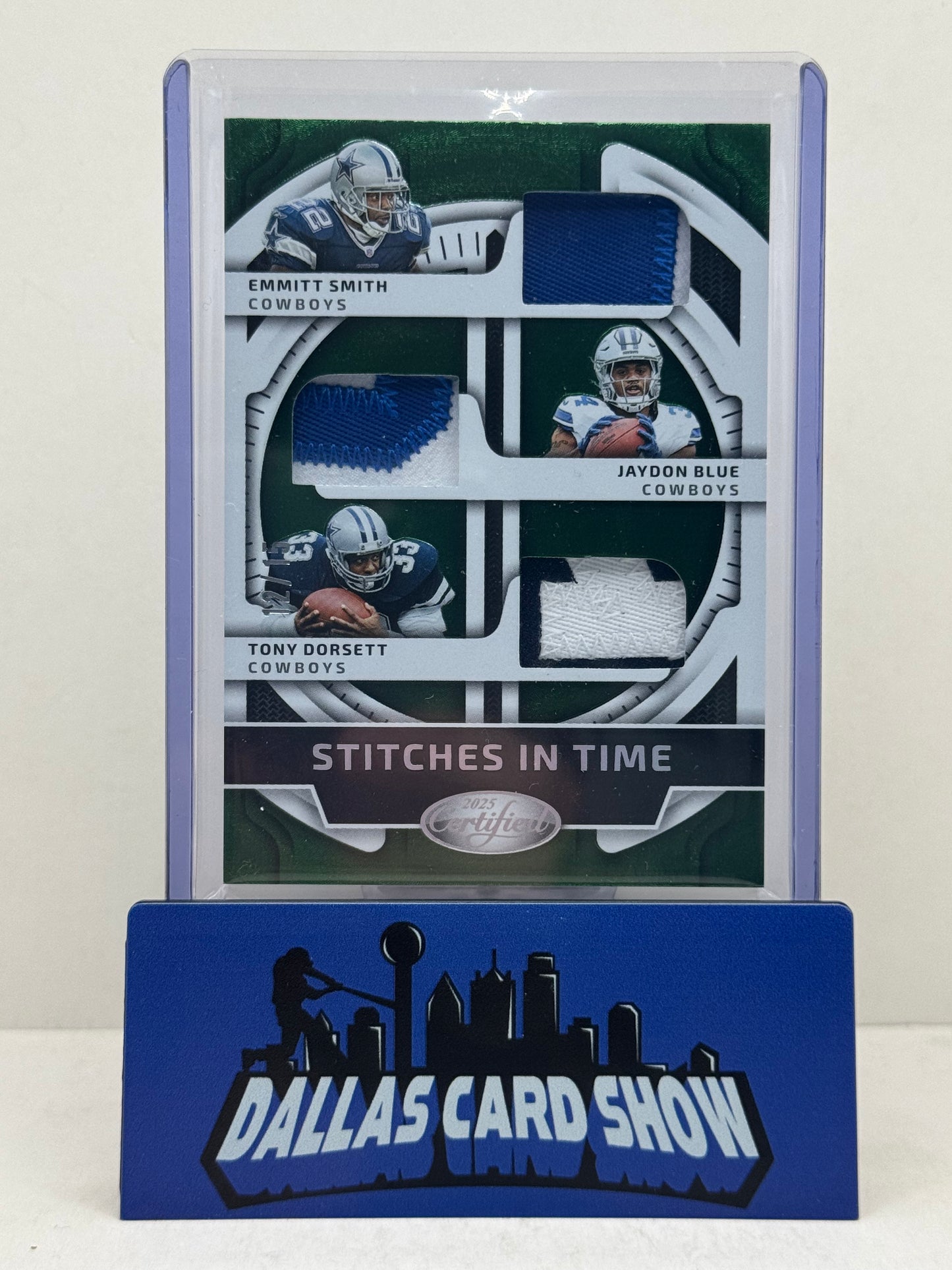 2025 Panini Certified Emmitt Smith,Tony Dorsett,Jaydon Blue Stitches in Time /15