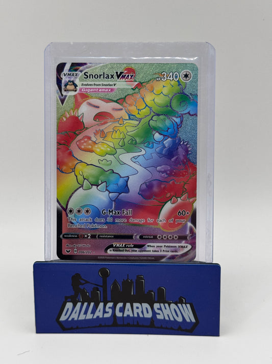 2020 Pokemon - Snorlax VMAX (Secret) - 206/202 SwSh Base Set