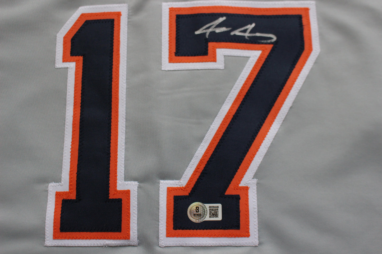 JACE JUNG DETROIT TIGERS SIGNED BASEBALL JERSEY Texas Tech BAS COA