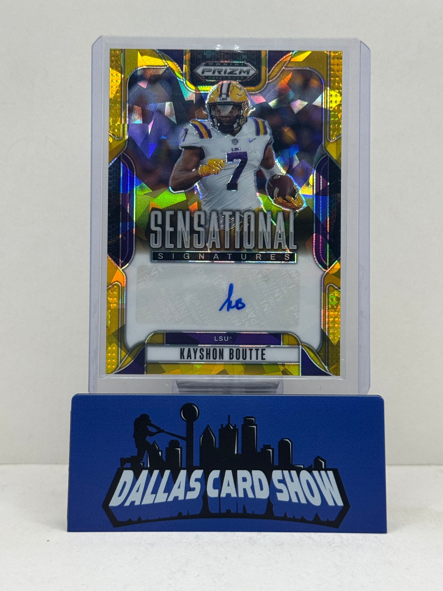 2025 Panini Prizm Draft Picks #SS-KYB Kayshon Boutte Gold Ice Sensational Signatures