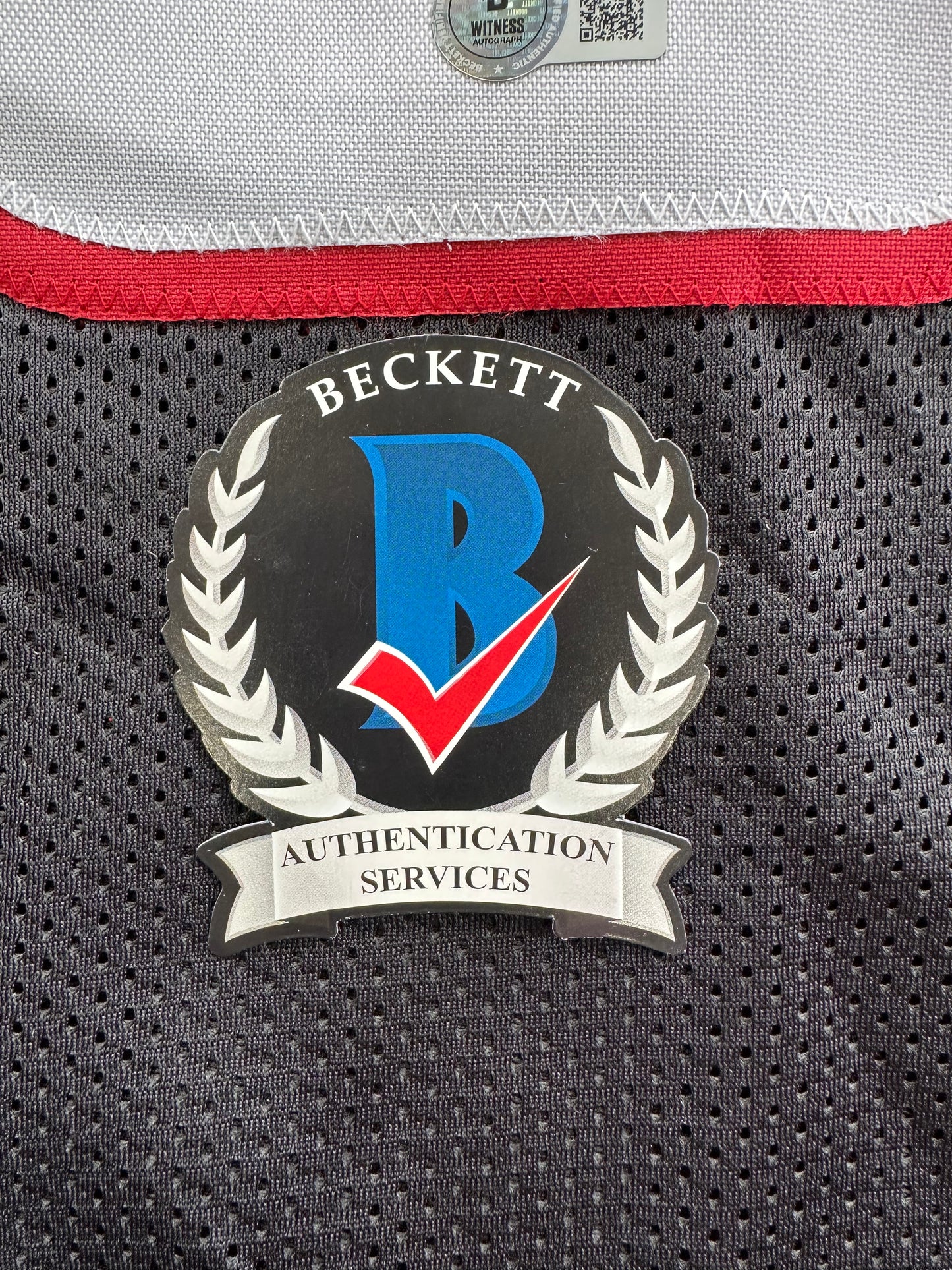 MICHAEL CRABTREE SIGNED RED AND BLACK JERSEY Texas Tech Raiders 3XL BAS