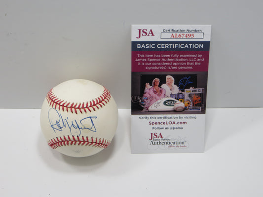 ROBIN YOUNT SIGNED RAWLINGS OAL BASEBALL MILWAUKEE BREWERS JSA COA
