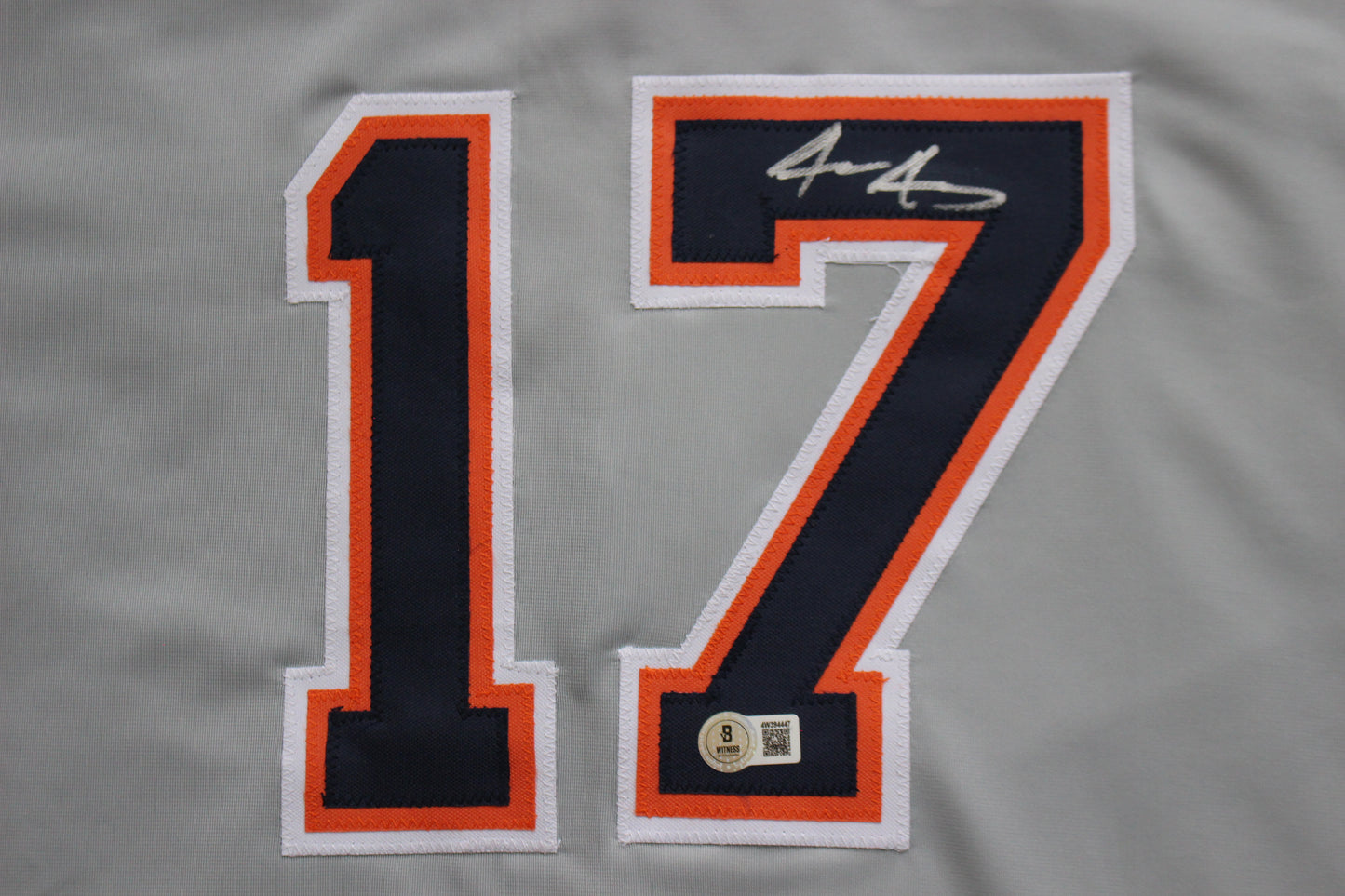 JACE JUNG DETROIT TIGERS SIGNED BASEBALL JERSEY Texas Tech BAS COA
