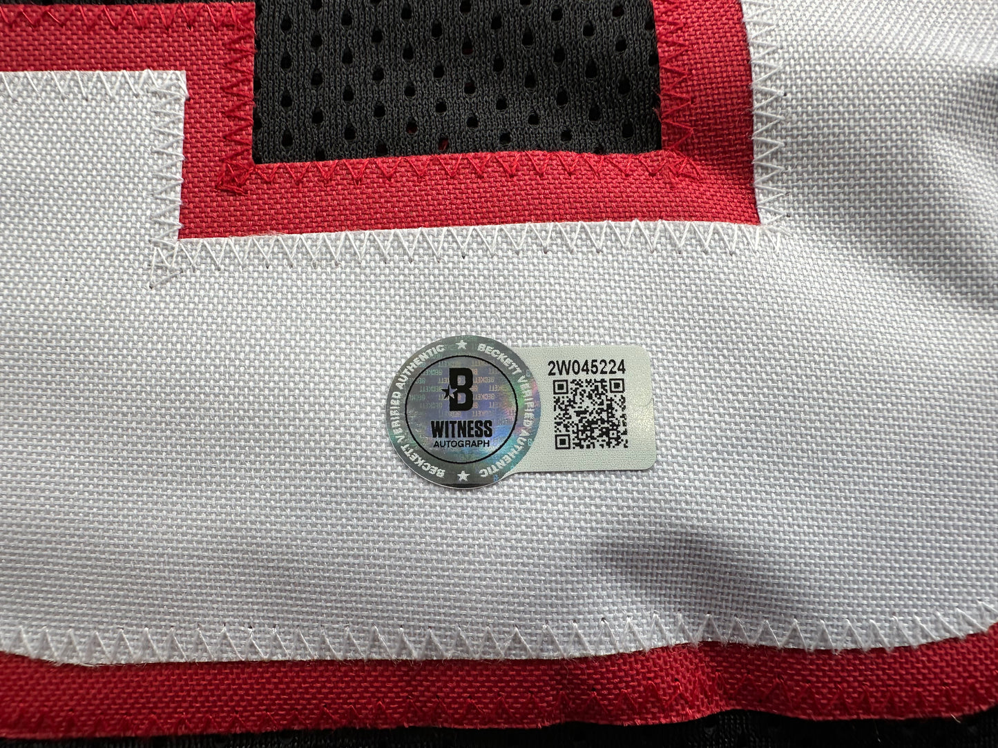 MICHAEL CRABTREE SIGNED RED AND BLACK JERSEY Texas Tech Raiders 3XL BAS