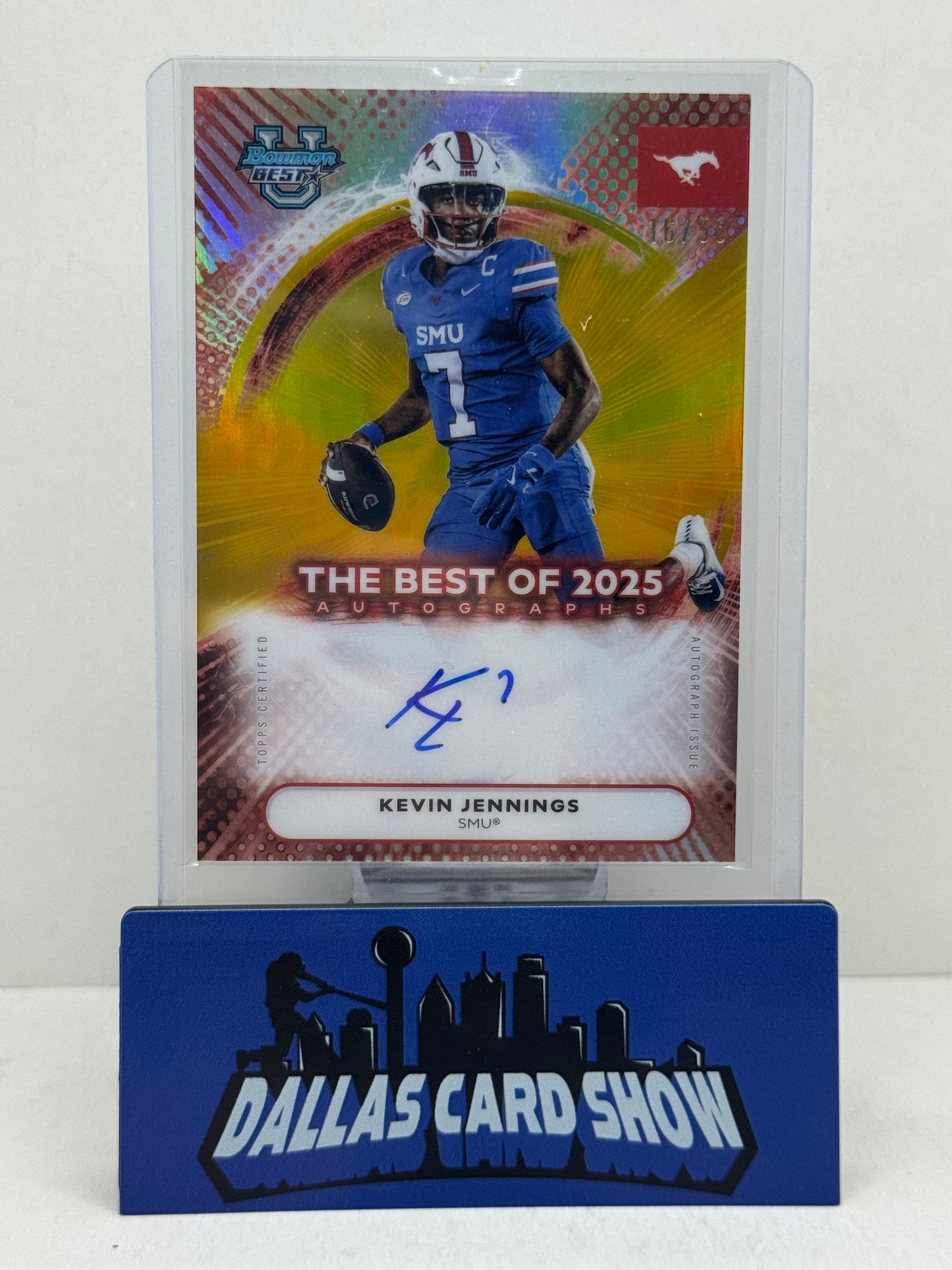 2025 Bowman U Best #BOA-KJ Kevin Jennings The Best of 2025 Gold Auto /50