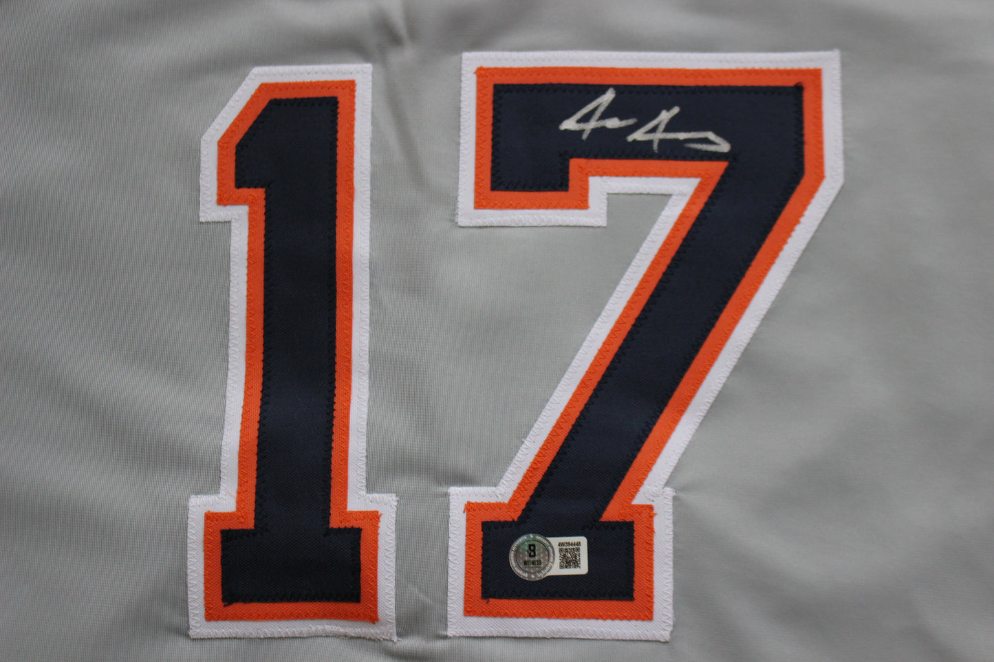 JACE JUNG DETROIT TIGERS SIGNED BASEBALL JERSEY Texas Tech BAS COA