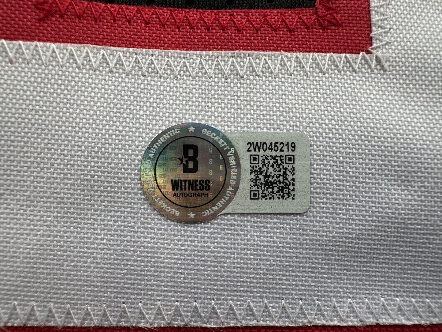 MICHAEL CRABTREE SIGNED RED AND BLACK JERSEY Texas Tech Raiders 3XL BAS