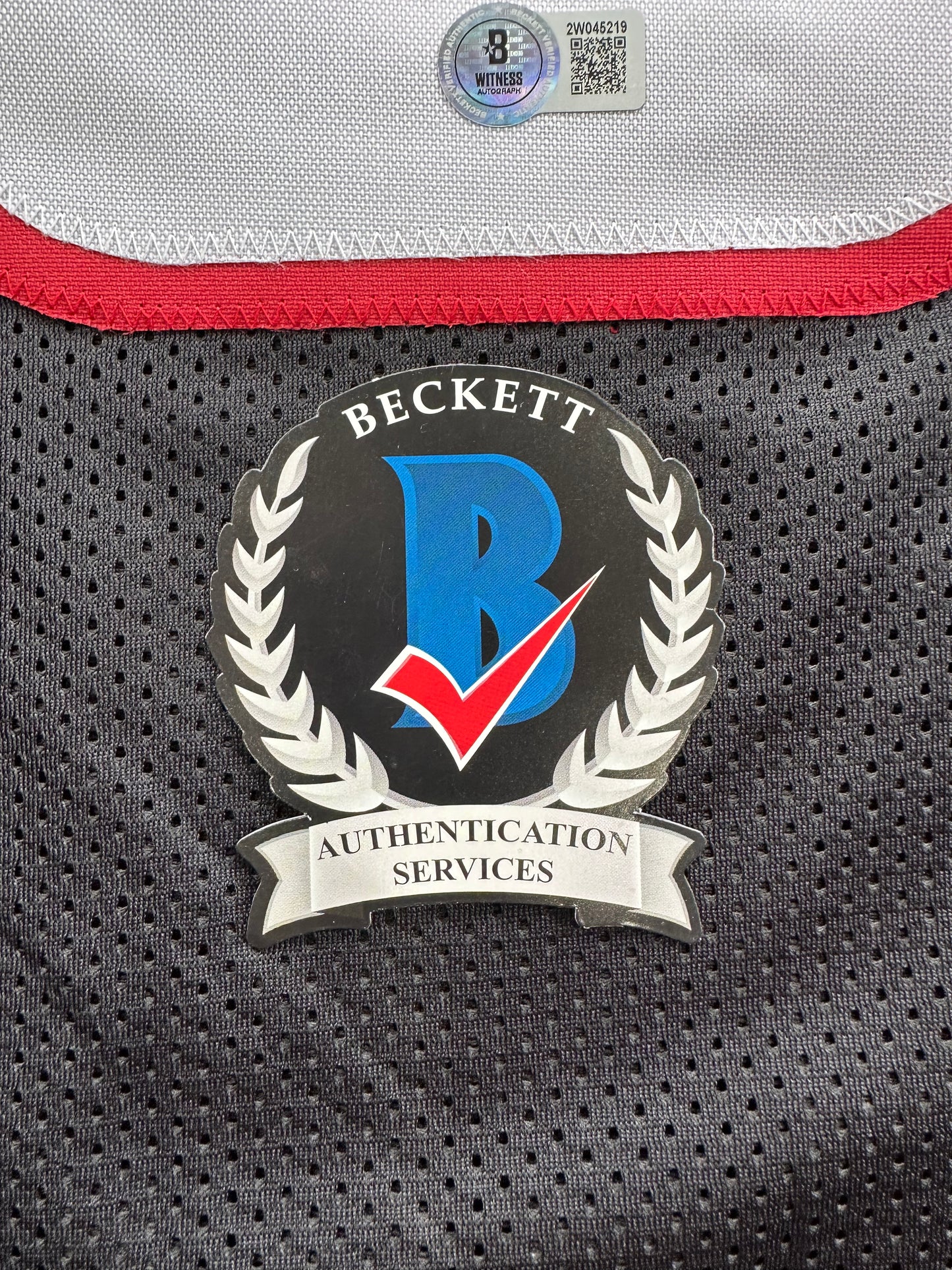 MICHAEL CRABTREE SIGNED RED AND BLACK JERSEY Texas Tech Raiders 3XL BAS