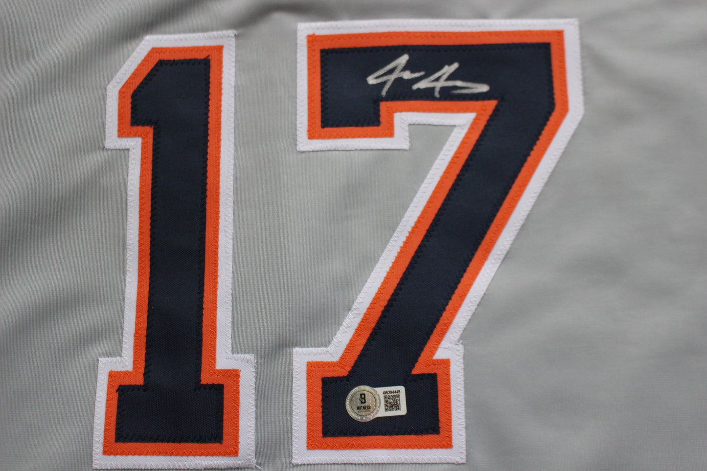 JACE JUNG DETROIT TIGERS SIGNED BASEBALL JERSEY Texas Tech BAS COA