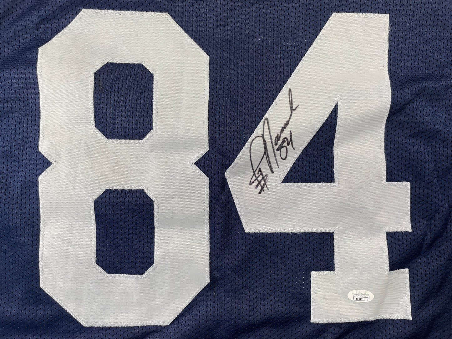 JAY NOVACEK DALLAS COWBOYS SIGNED THANKSGIVING JERSEY Wyoming JSA COA