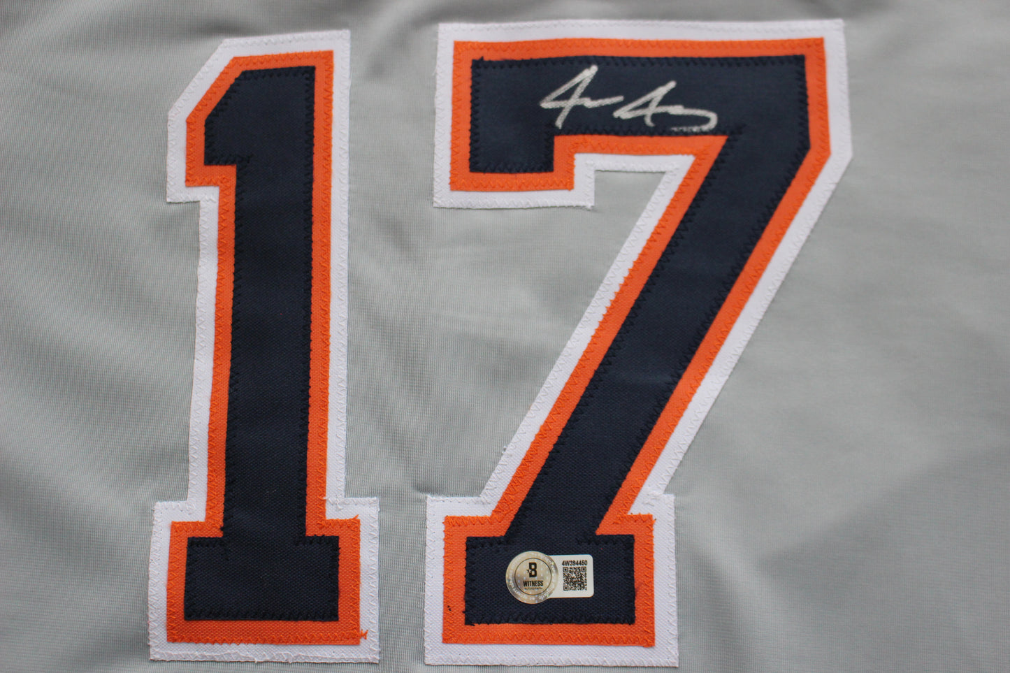 JACE JUNG DETROIT TIGERS SIGNED BASEBALL JERSEY Texas Tech BAS COA