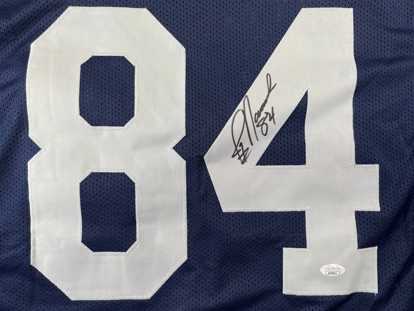 JAY NOVACEK DALLAS COWBOYS SIGNED THANKSGIVING JERSEY Wyoming JSA COA