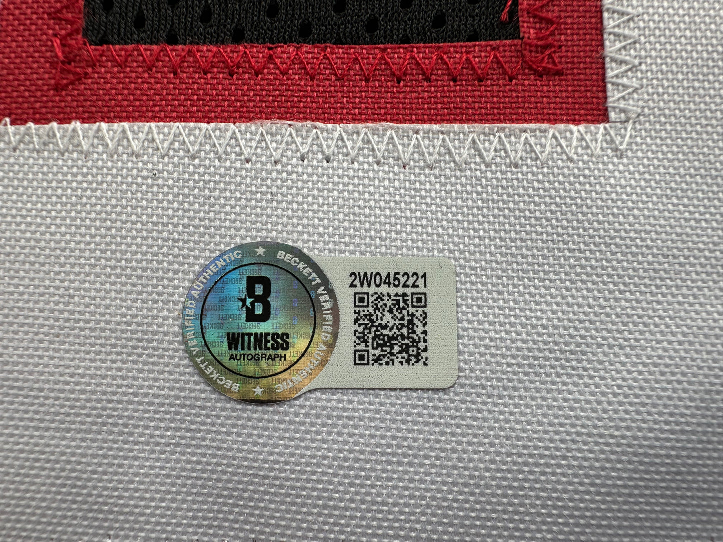 MICHAEL CRABTREE SIGNED RED AND BLACK JERSEY Texas Tech Raiders 3XL BAS