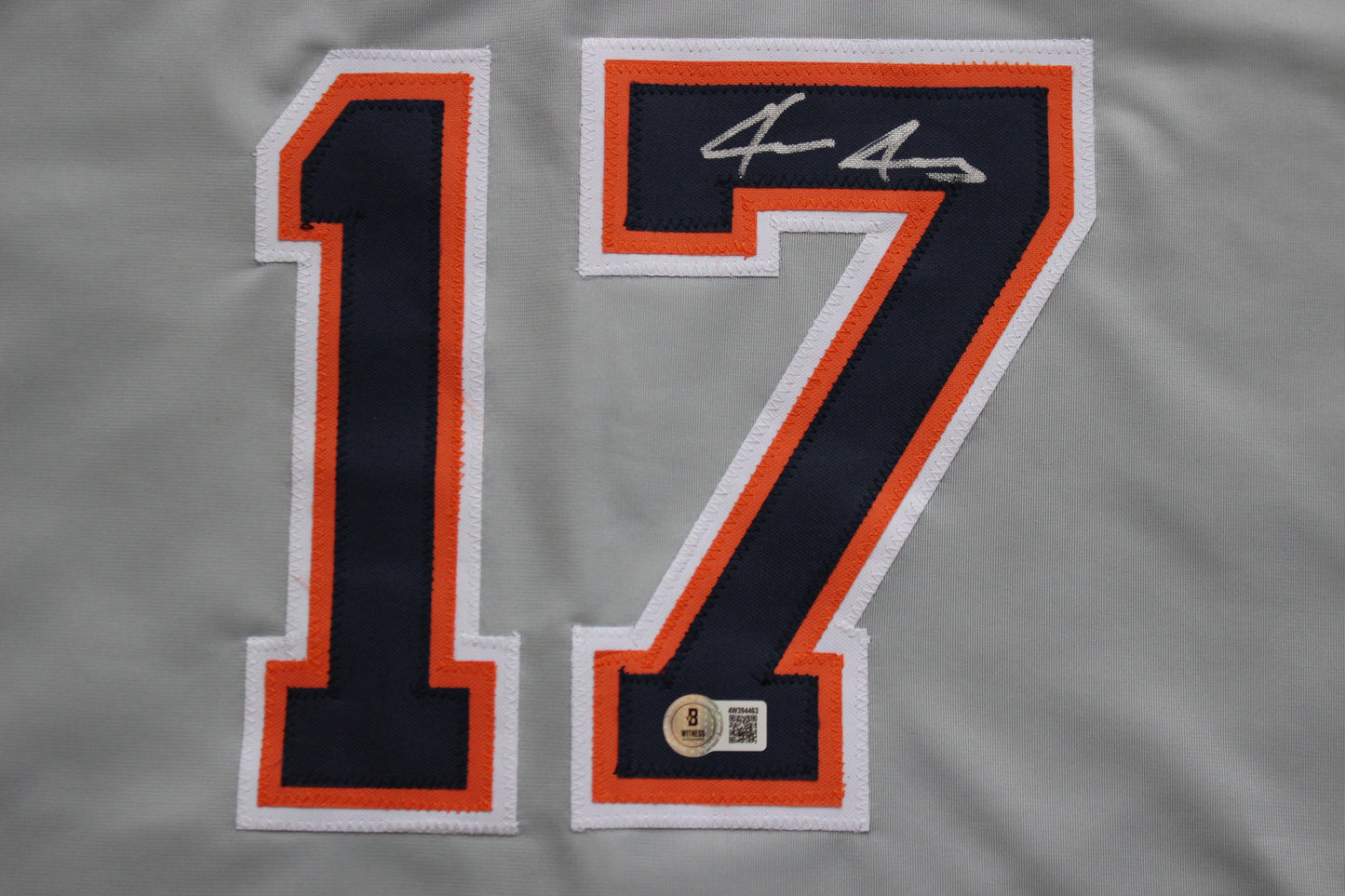 JACE JUNG DETROIT TIGERS SIGNED BASEBALL JERSEY Texas Tech BAS COA