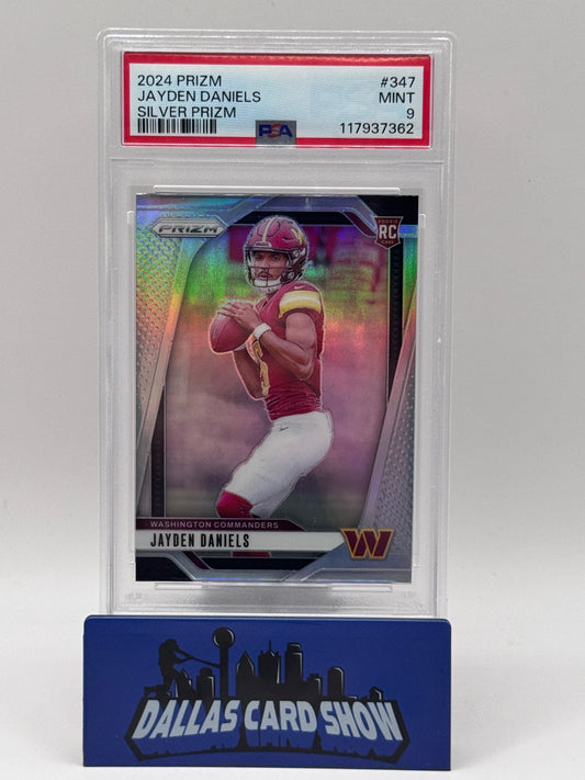 2024 Prizm Jayden Daniels Silver Prize PSA 9 #347 COMMANDERS