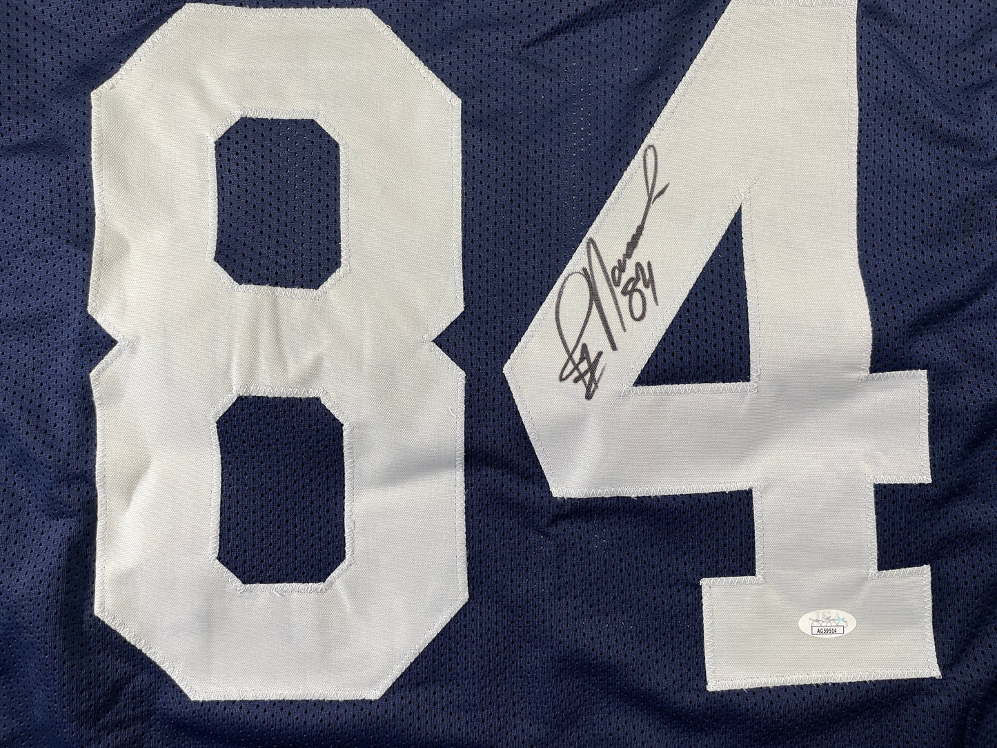 JAY NOVACEK DALLAS COWBOYS SIGNED THANKSGIVING JERSEY Wyoming JSA COA