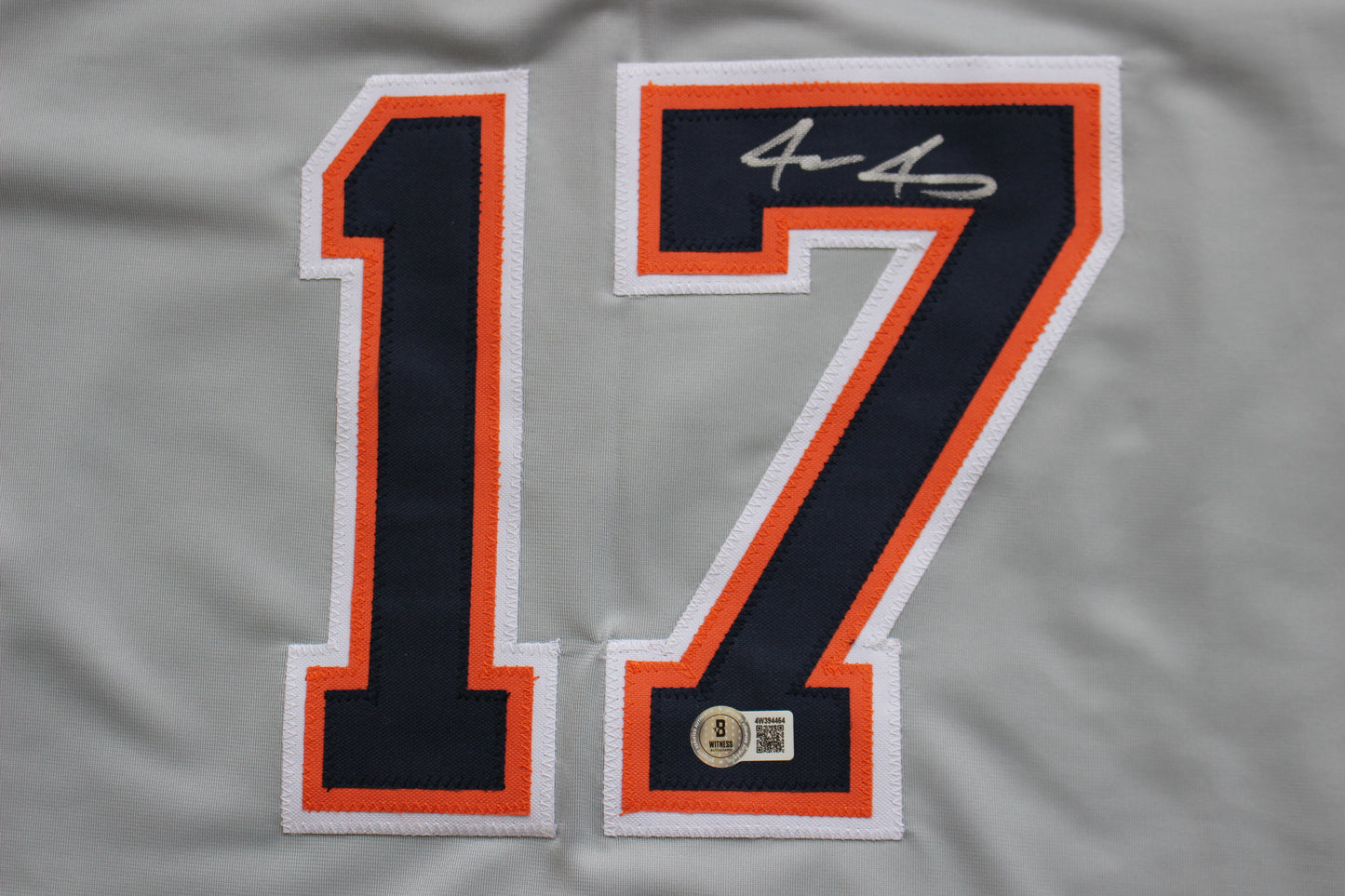 JACE JUNG DETROIT TIGERS SIGNED BASEBALL JERSEY Texas Tech BAS COA