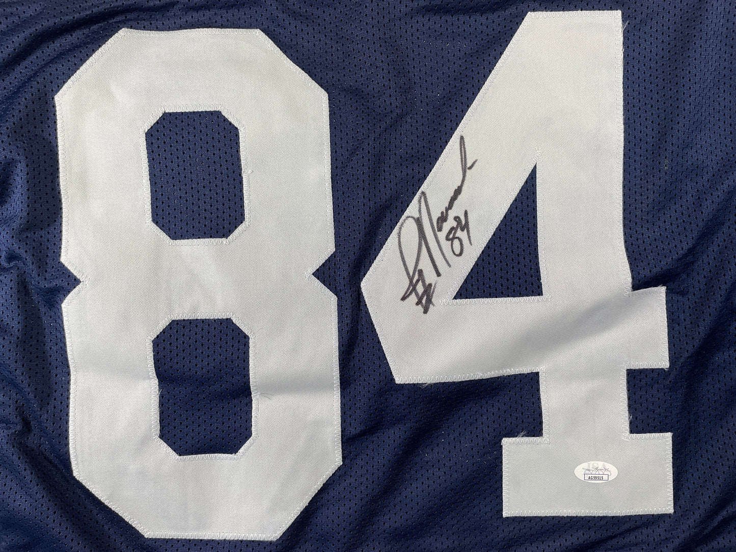 JAY NOVACEK DALLAS COWBOYS SIGNED THANKSGIVING JERSEY Wyoming JSA COA