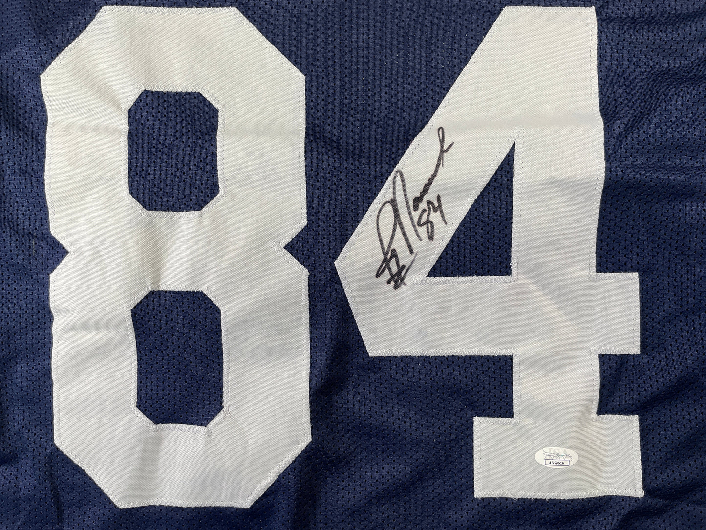 JAY NOVACEK DALLAS COWBOYS SIGNED THANKSGIVING JERSEY Wyoming JSA COA