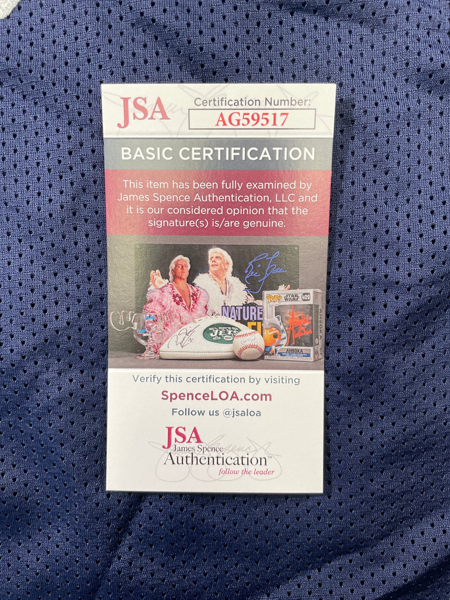JAY NOVACEK DALLAS COWBOYS SIGNED THANKSGIVING JERSEY Wyoming JSA COA