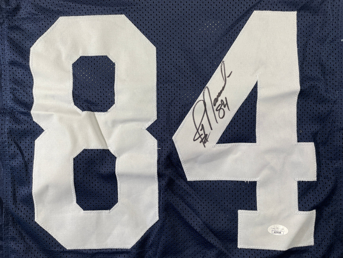 JAY NOVACEK DALLAS COWBOYS SIGNED THANKSGIVING JERSEY Wyoming JSA COA