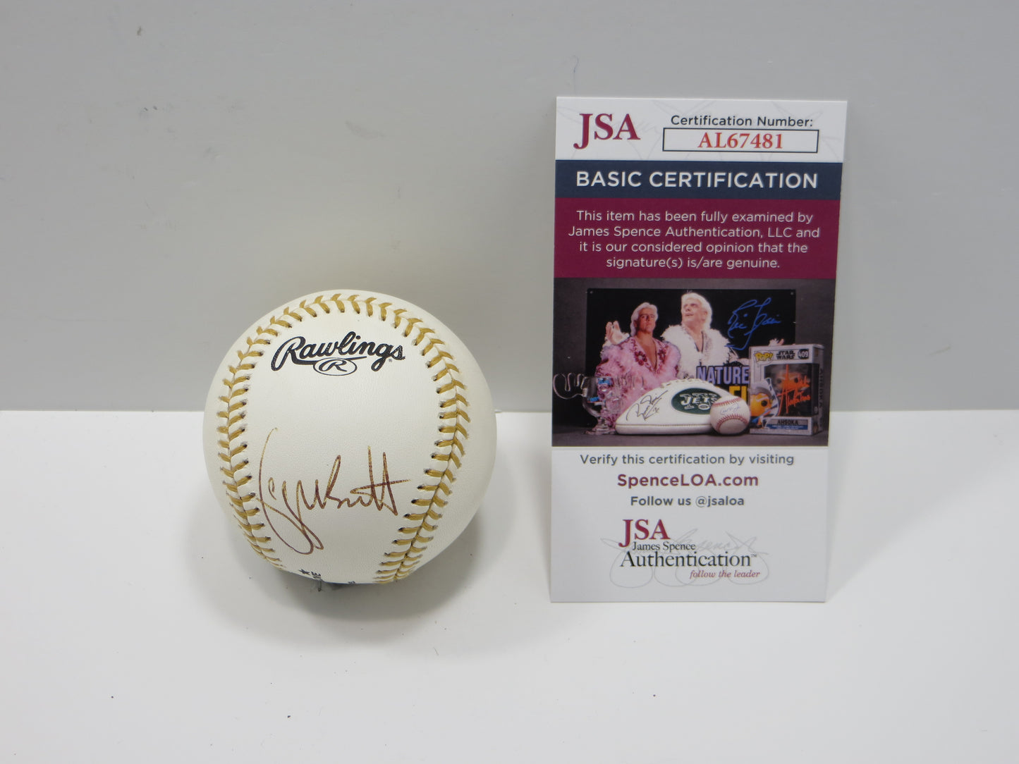 GEORGE BRETT SIGNED RAWLINGS GOLD GLOVE BASEBALL KANSAS CITY ROYALS JSA COA