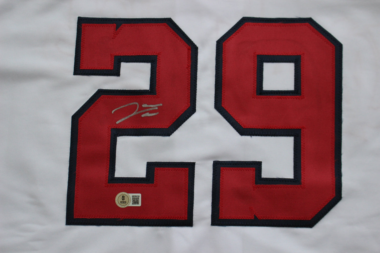 JAMES WOOD WASHINGTON NATIONALS SIGNED HOME JERSEY BAS