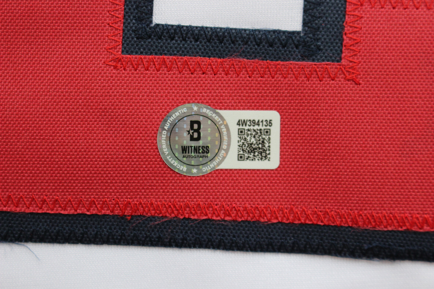 JAMES WOOD WASHINGTON NATIONALS SIGNED HOME JERSEY BAS