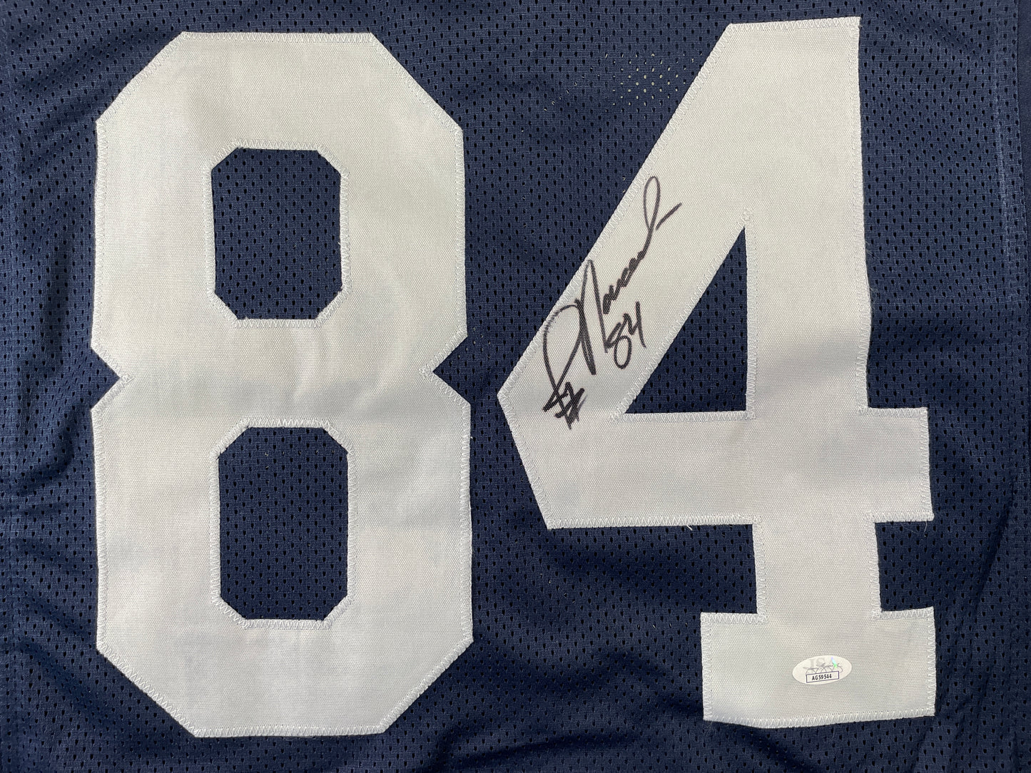 JAY NOVACEK DALLAS COWBOYS SIGNED THANKSGIVING JERSEY Wyoming JSA COA