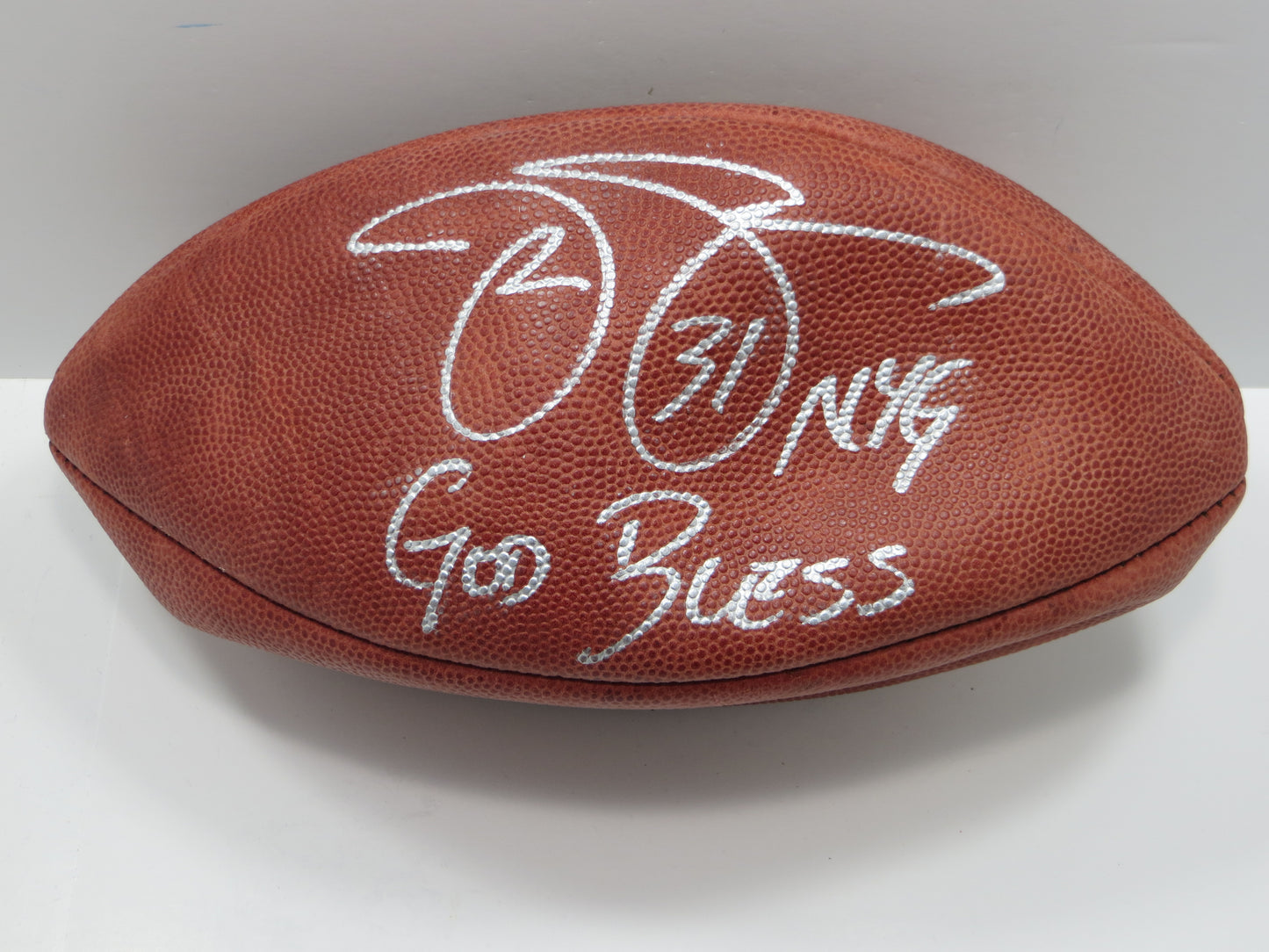 JASON SEHORN SIGNED WILSON OFFICIAL NFL FOOTBALL w/INSC JSA COA